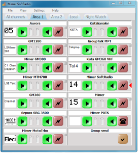 Mimer SoftRadio with 13 devices connected