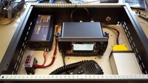 Rack box installation seen from top