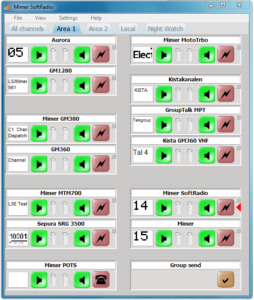Mimer SoftRadio with the device panels freely moved around