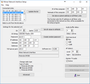 Mimer Network Interface Setup