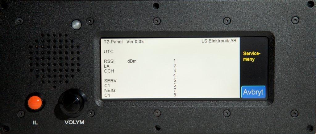 Panel service menu