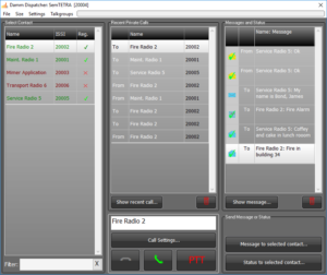 Damm Dispatch window