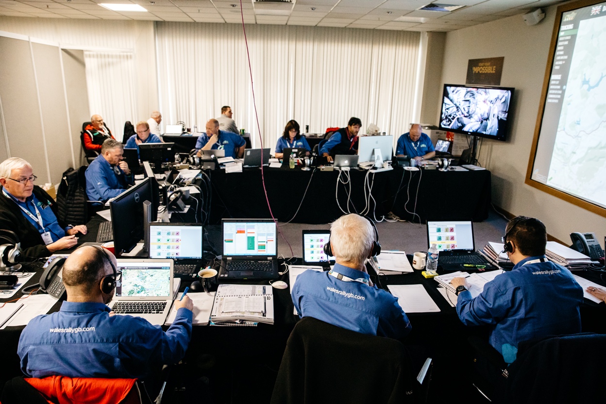 Control Centre at Wales Rally GB
