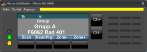 NX5800 Receive mode talk group call
