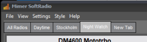 SoftRadio with tabs selection