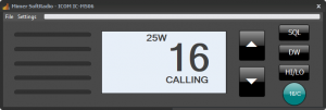 Virtual Control Head of Icom Marine radio