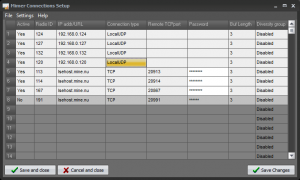 Mimer Connections Setup