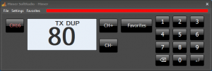 Virtual Control Head for the TP7000 / TP929M, in transmit mode