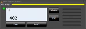 Virtual Control Head for IC-F6062 during reception in IDAS mode