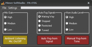 PA and FogHorn Device Panel