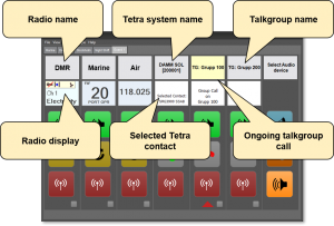Name labels and information.