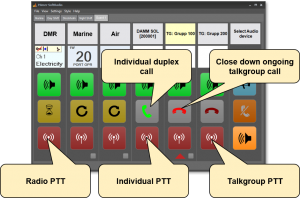 Different keys in the GUI