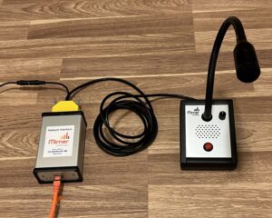 3110/07, Table top microphone/speaker connected to network interface